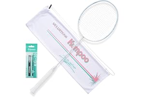 KUMPOO Professional Badminton Racket 5U | Carbon Fiber Badminton Racket Set with Grip Tape & Cover Bag | Pro Badminton Racquet Lightweight for Beginner, Intermediate Players Outdoor Games