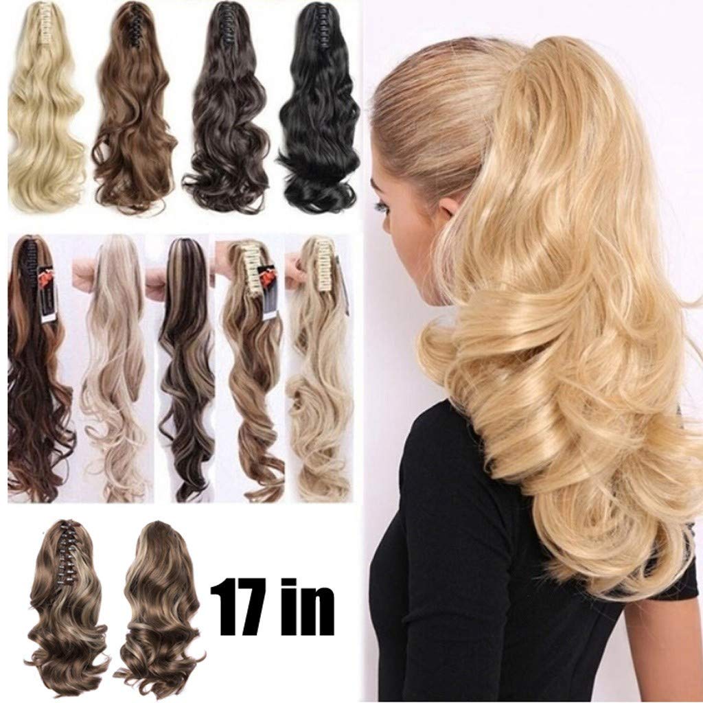 Vorname Full Head Clip in Hair Extensions Ombre Wavy Curly Clips Hair Extensions Hairpiece Natural Curly Straight Claw Jaw Ponytail Clip In Hair Extensions Wavy Hairpiece