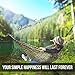 Yes4All Single Lightweight Camping Hammock with Strap & Carry Bag – Nylon Parachute Hammock / Lightweight Portable Hammock for Camping, Hiking (Camouflage)