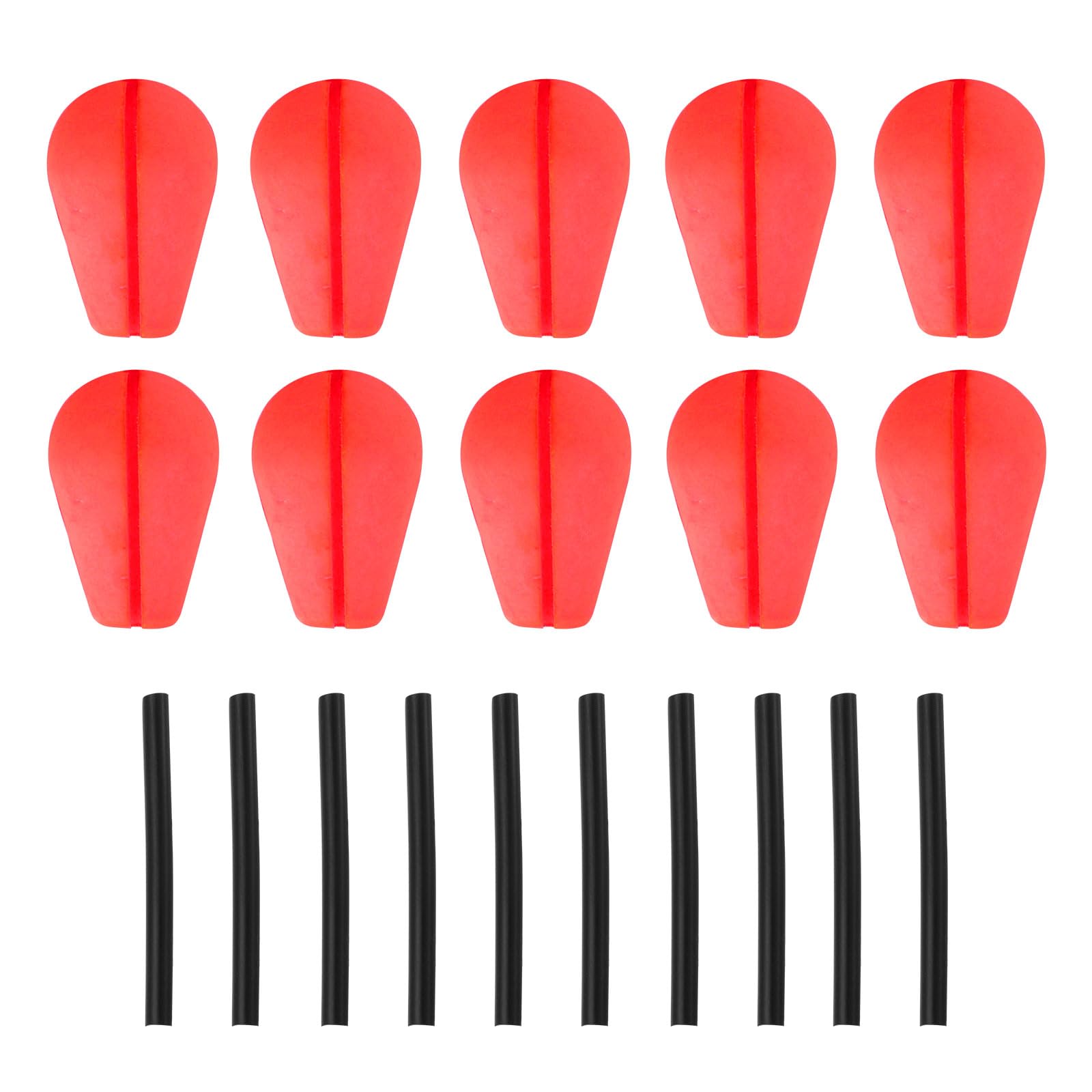 PATIKIL Fishing Float Foam, 10 Pack EVA Water Drop Strike Indicator Bobber Teardrop Floating for Crappie Trout Bass Fly Fishing, Green