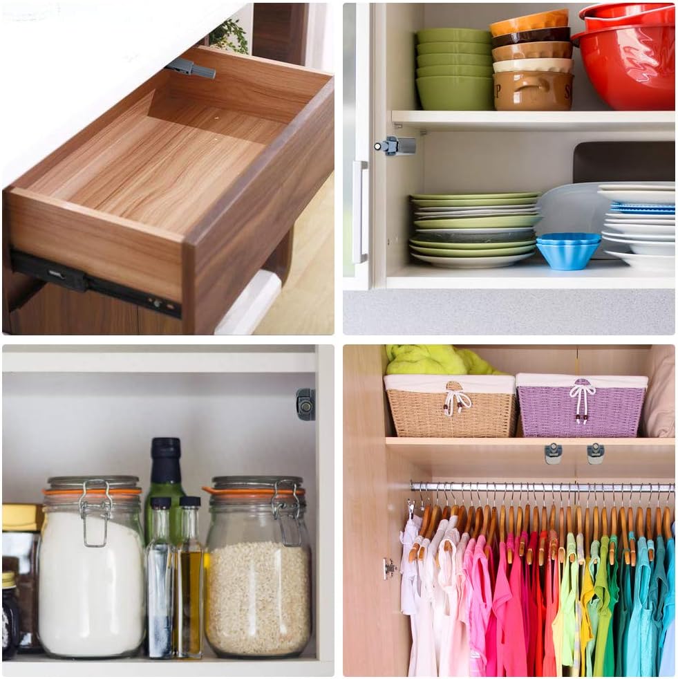 Arretierungen Baumarkt Schrank Hysagtek 8 Stück magnetische Push Riegel