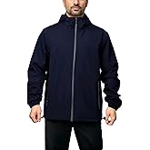 congluoki Rain Jacket Men Waterproof Windbreaker Lightweight Hooded Casual Coat for Daily Hiking Cycling Coat