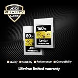 Lexar Professional CFexpress Type A Gold 160GB Card up to 900MB/s read view 3