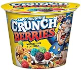 Cap'n Crunch Breakfast Cereal, Crunch Berries, 1.3oz Individual Cups (12 Pack)