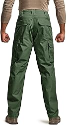 CQR Men's Tactical Pants, Water Resistant Ripstop