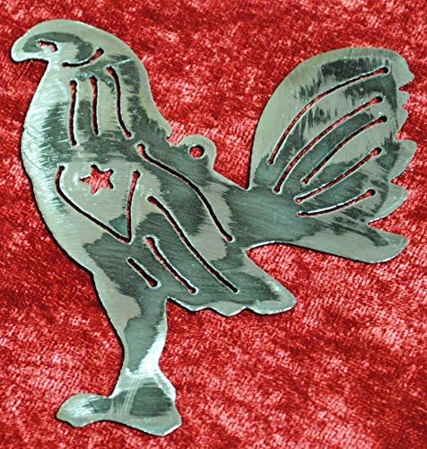 Rooster, Metal Rooster, Keychain, Lanyards, Wall Hanging, Accessorie, Bags &amp; Purses, Farm, Farmer, Hen House, Bird, Chicken, Nature, Gift