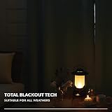 Deconovo Linen Look Full Blackout Curtains Eyelet Thermal Insulated 46 x 90 In view 5