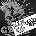 Popfunk CBGB Electric Skull Officially Licensed T-Shirt & Stickers (XX-Large)