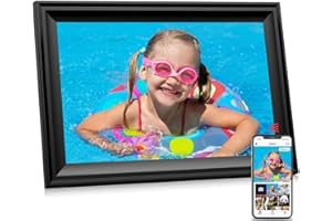 THANK VIP Digital Picture Frame, 10.1 Inch WiFi Photo Frame Electronic, IPS HD Display Touch Screen,16GB Storage, Wall Mountable, Auto-Rotate, Share Photos and Video via Uhale App