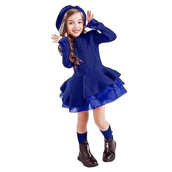 dark blue sweater dress