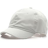 talajee Short Brim Unconstructed Soft Cotton Plain Baseball Cap Adjustable Washed Low Profile Dad Hat for Men Women