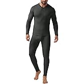 Askdeer Thermal Underwear for Men Long Johns Thermal Fleece Lined Long Underwear Base Layer Set