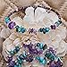 $80Tag Certified Navajo Native Turquoise Amethyst Adjustable Wrap Bracelet 12739-1 Made by Loma Siiva