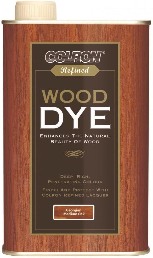 Colron Refined Wood Dye 250ml Georgian Medium Oak Ronseal