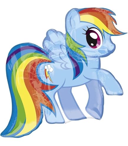 Hasbro Costume My Little Pony Rainbow Dash Classico Per Bambina - Taglia X-Small (3T-4T)
