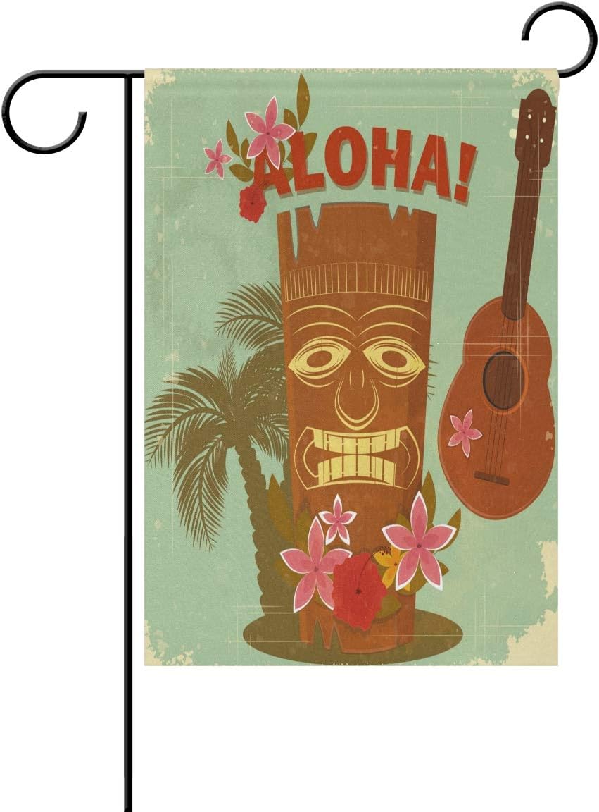 senya Double Sided Yard Garden Flag, Vintage Hawaiian Aloha Home House Outdoor Flags, Graduation Decorations Gifts, 12