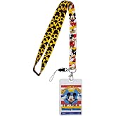 Disney 85926 Mickey Mouse The One and Only Lanyard Novelty and Amusement Toys, Multi-Colored, 3"