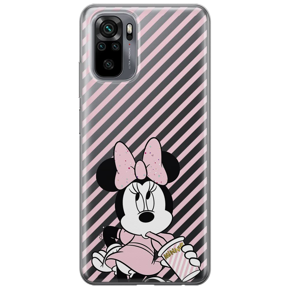 ERT GROUP mobile phone case for Xiaomi REDMI NOTE 10/ 10S original and officially Licensed Disney pattern Minnie 017 optimally adapted to the shape of the mobile phone, partially transparent