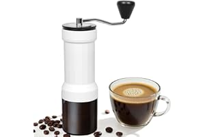 Mini Manual Coffee Grinder with 40 Adjustable Settings, Portable Hand Coffee Bean Mill with 30g Capacity, Conical Burr Coffee