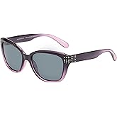 Piranha Quinn Women's Polarized Sunglasses with Gradient Purple Frames and Smoke Lens
