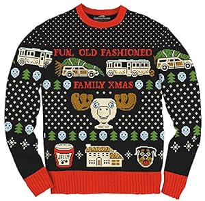 Ripple Junction Christmas Vacation Fun Old Fashioned Family Xmas Ugly Christmas Sweater (XL)