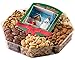 JUMBO Happy New Year Holiday Gift Baskets Fresh Variety of Gourmet Nuts - Miniature Handmade Snowman and Sleigh - Top Gifts Idea for Christmas Holiday Men Women and Family (Mini Wishes)