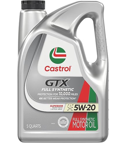 Amazon.com: Castrol GTX Full Synthetic High Mileage 0W-20 Motor