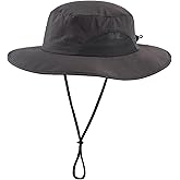Home Prefer UPF50+ Mens Sun Hat Wide Brim Fishing Hat for Men UV Protection Womens Beach Bucket Hat for Golf Hiking Gardening
