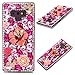 Samsung Galaxy Note 9 Case, Mavis's Diary Full Edge 3D Handmade Luxury Bling Crytal Fashion Design Shiny Gem Pearl Rhinestone Diamond Clear Hard Protective Plastic PC Cover - Flower