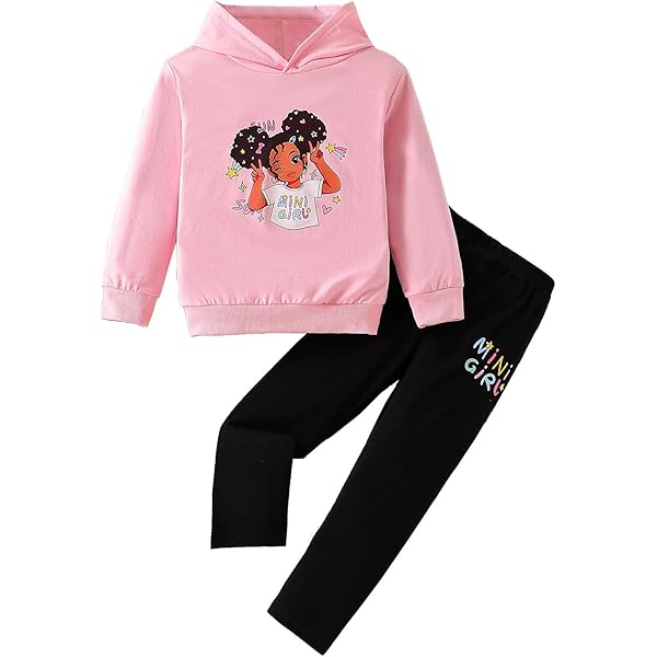 SweatyRocks Mädchen 2-Teiler Set 8-12 Jahre - Sweatshirt & Jogginghose