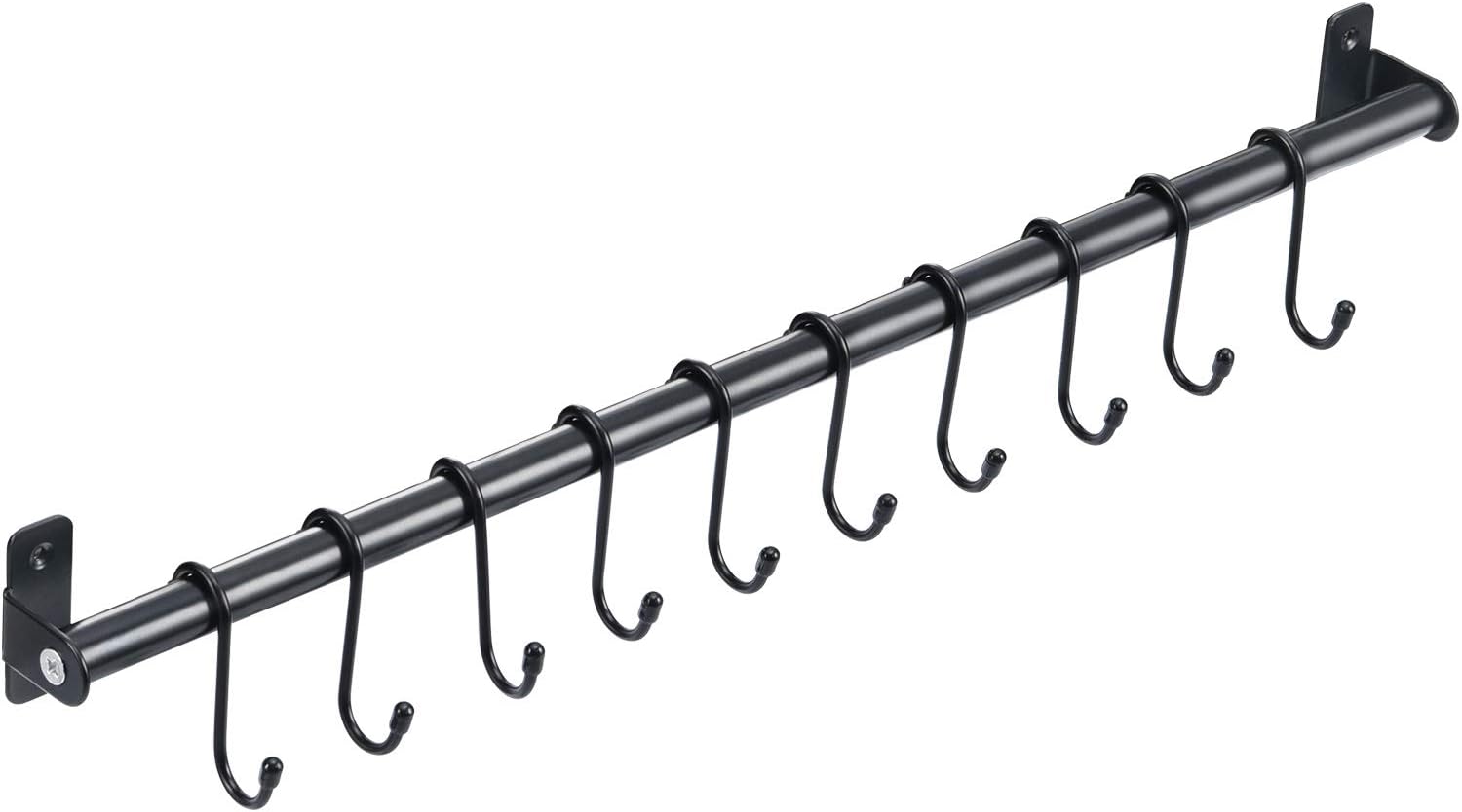 KINGRACK Kitchen Rail Pan Hanger, Utensil Hanging Bar Rack, Bathroom Towel Bar, Wall Mounted Hanger
