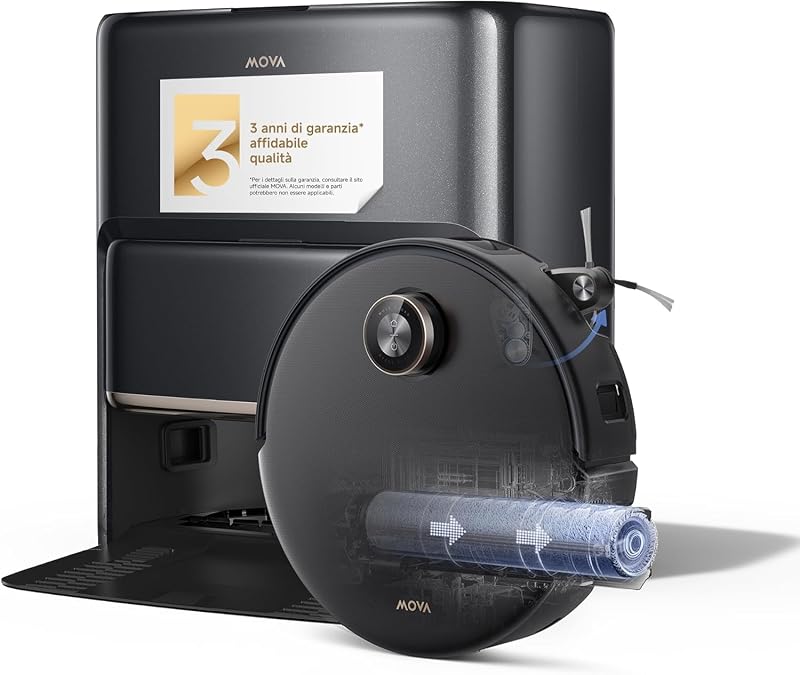 Z60 Ultra Roller Complete Robot Aspirapolvere, Nero
