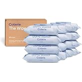 Coterie Baby Wipes for Sensitive Skin, Plant-Based and Plastic-Free Fibers, 99% Water, Hypoallergenic, pH Balanced, Unscented, Clean and Gentle Baby Essentials, 16 Pack, 896 Count