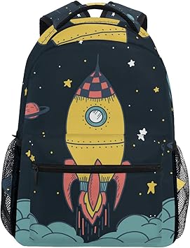 Fusee Space Galaxy Star Bandouliere Sacs Cartable A Dos A Cartable Etudiants Sac Pour Scolaire Filles Voyages Garcons Amazon Fr Bagages