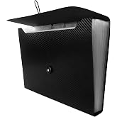 Cesil 13 Pockets Accordian File Organizer with Tabs Expanding File Folders | File Organizer Accordion File Holder with Elasti