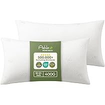 Ashler 12x20 Throw Pillows Insert Pack of 2, Lumbar Pillow |