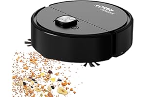 Smart Mini Robot Vacuum – Automatic Floor Cleaning Machine | Strong Suction Multi Layer Filtration, Quiet, Type C Charging, L