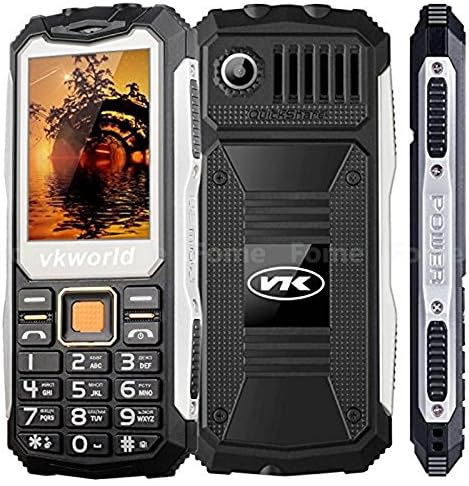 Mobile Phone,iGrace VKWORLD Stone V3S 2.4 Inch Waterproof Shockproof Dustproof Phone, Dual LED Light Dual Card Dual Standby 2200mAh Super Power Battery 2G Cellphone