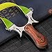 RCZZSUWE Professional Stainless Steel Slingshot,with 2 Bands 50 Ammo,Wooden Handle Wrist Rocket Slingshots,Hunting Sling shot for Adults,Shooting Fishing Catapult
