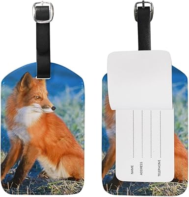 fox luggage tag