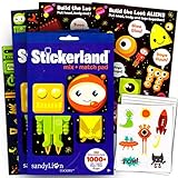 Robots and Space Stickers Party Supplies Set -- Over 300 Stickers Total (18 Party Favor Sheets)