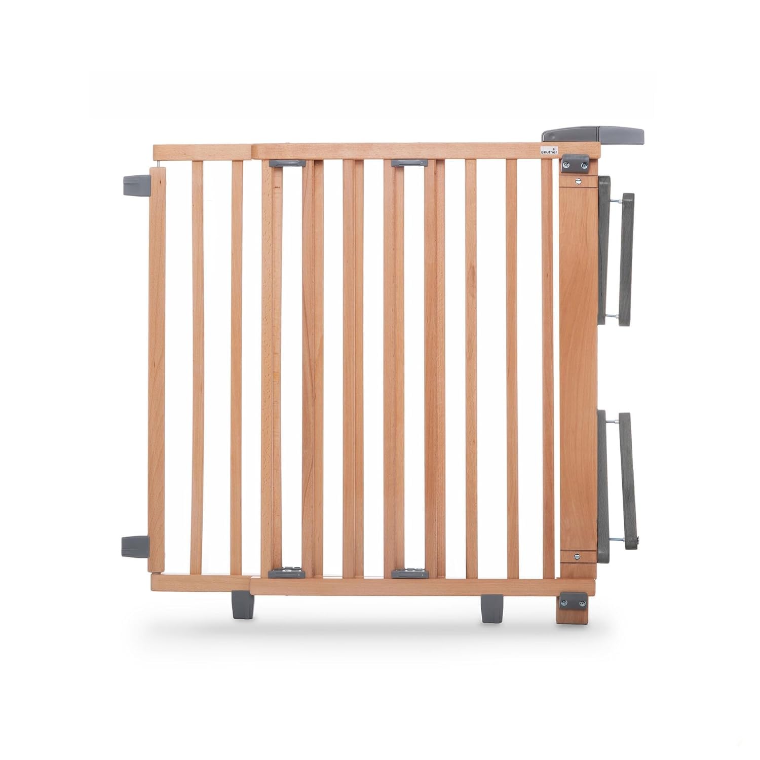 Geuther Plus Swivel Stair Barrier, Natural, 95 cm - 135 cm