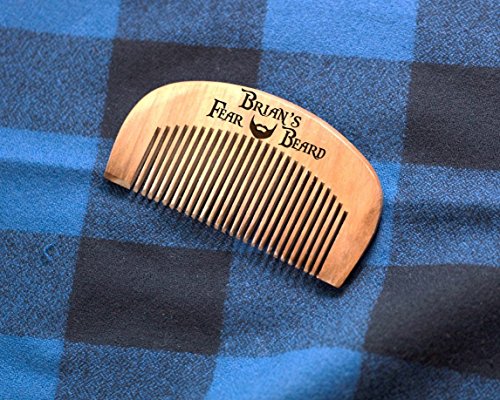 Fear My Beard Personalized Engraved Comb