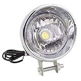 GOOFIT Motorcycle Headlight 12V Head Lamp With