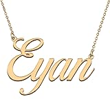 HUAN XUN Customized Custom Simple Any Name Necklace
