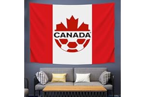 2026 Canada World Cup Flag 5x4.2FT – Canadian National Team Banner for 2026, Polyester, Double Stitched, Easy to Hang – Indoo