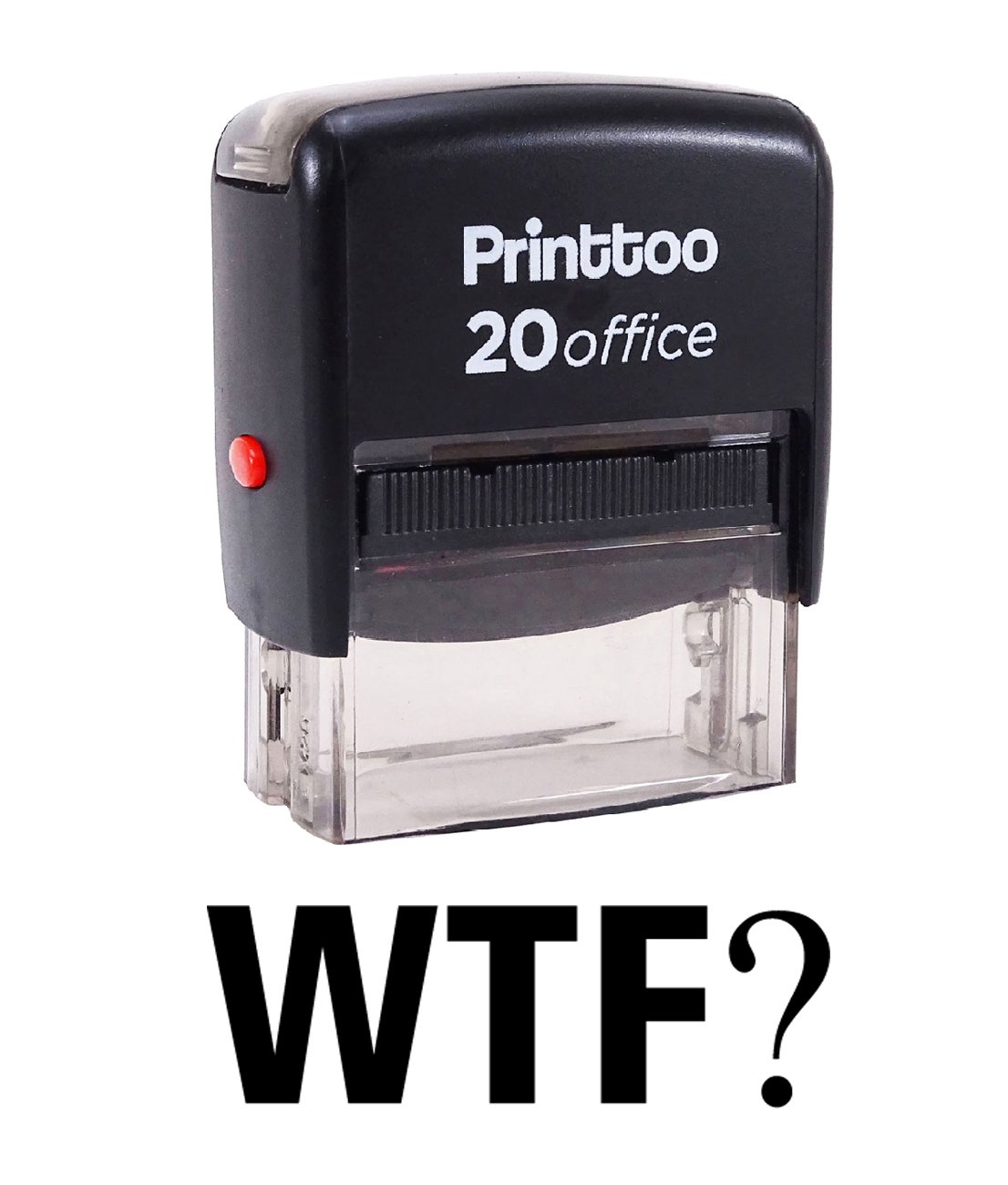 Printtoo WTF? Self Inking Rubber Stamp Office Stationary Custom Stamp-Black