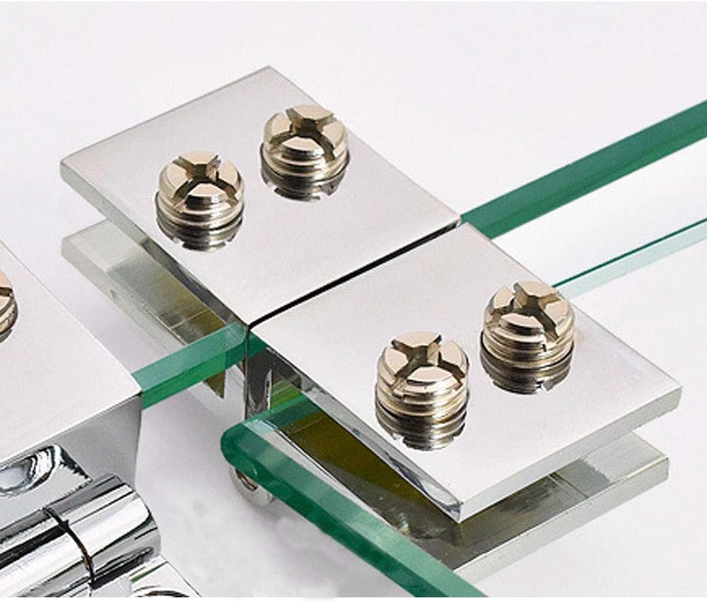 Pack of 4 180°Glass Door Hinge Made of Zinc Alloy, Glass Door Clip in, Easy Installation - Image 4