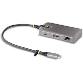 StarTech 5-in-1 USB-C Dock for M1 M2 M3 M4 with 4K HDMI HDR10, 86W, GbE | USB 5Gbps hub, 100W charging, DisplayPort 1.4 Alt Mode, WWCB certified for Chromebooks, macOS Windows, Docking station