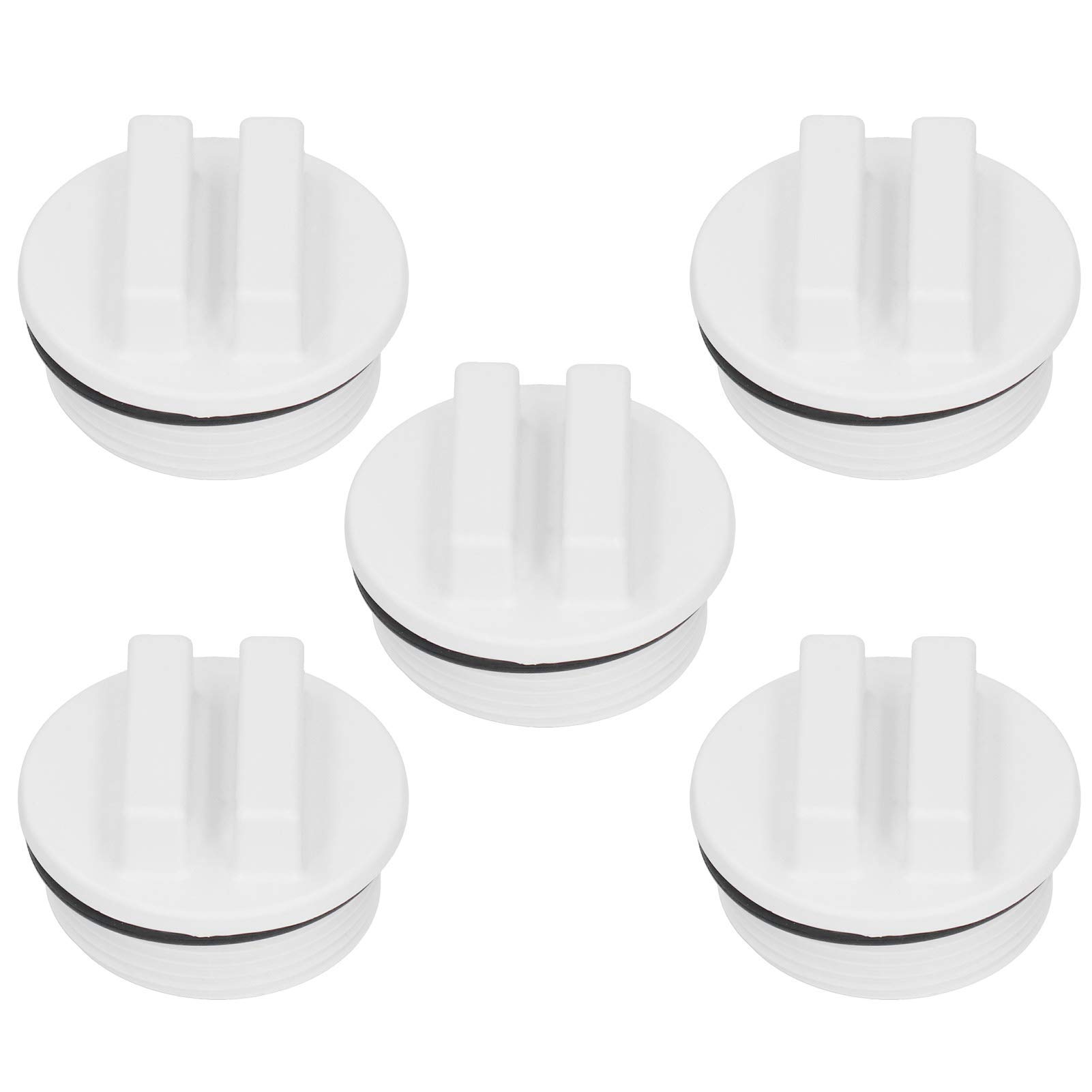 Pack of 5 Winter Plugs, 1.5 Inch Winter Plugs, Pool Winter Plugs, Nozzle Filter, Drain Plug with O-Ring Drain Plug Caps for Inlet Nozzles or Skimmer Winter Plugs